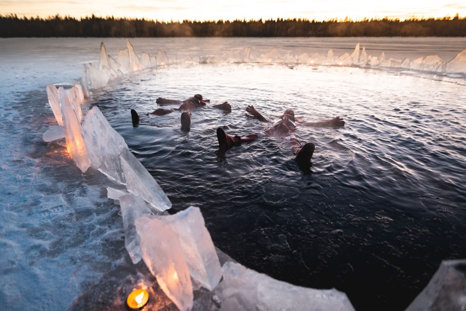 Daytime Ice Floating Rovaniemi, Frozen Lake Experience - Entering the Frozen Lake Without Panic