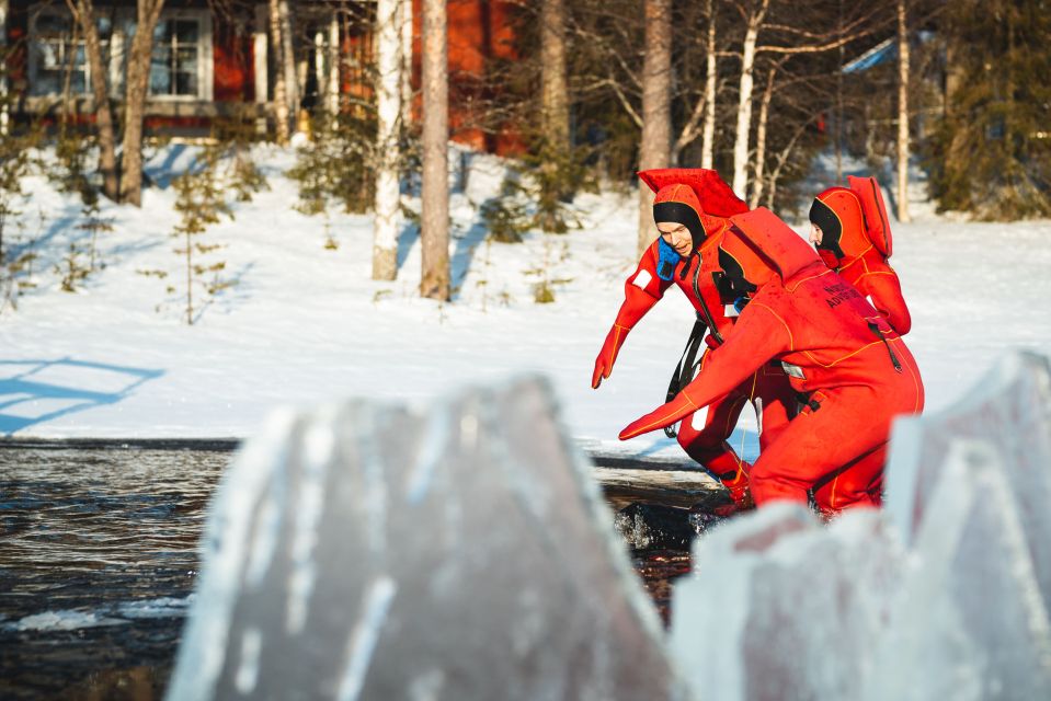 Daytime Ice Floating Rovaniemi, Frozen Lake Experience - How Long You’ll Float (and What Most People Do With the Time)