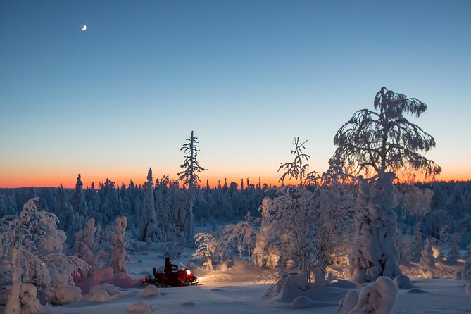 Evening Escape - Snowmobile safari and campfire in Rovaniemi - Entering the Safartica world in central Rovaniemi