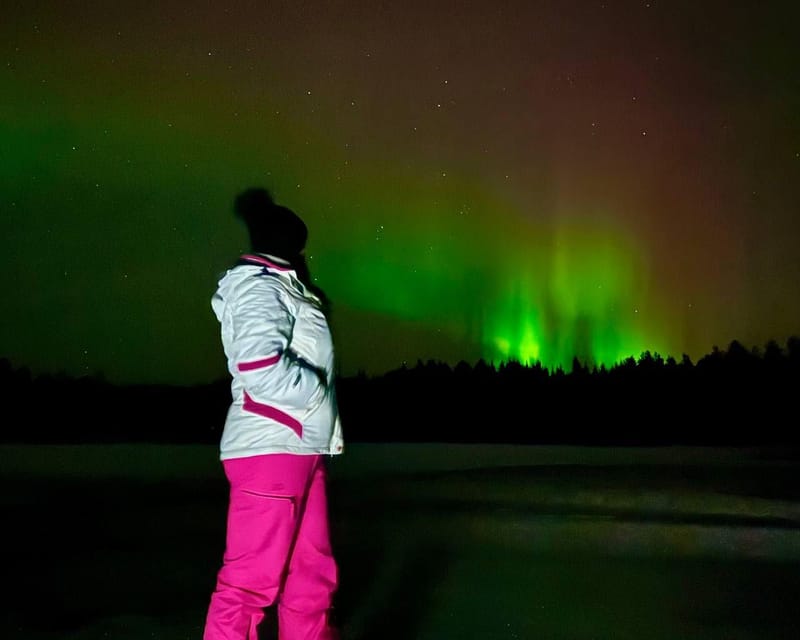 From Rovaniemi: Night Tour in Search of the Aurora with BBQ - Stop 2: Viewpoint time with tea and BBQ