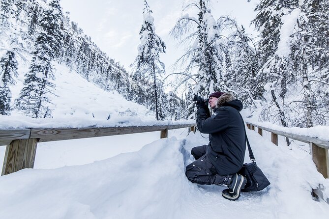 Frozen Waterfalls of Korouoma Canyon tour with Pro Photos & BBQ - Viewpoint at the top of the canyon: why it matters