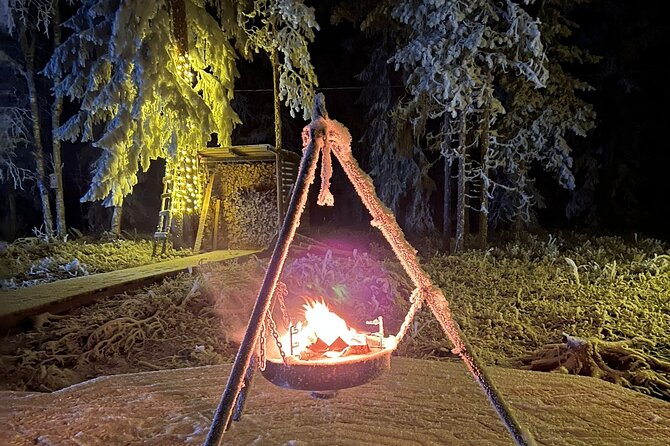 Glass Igloo Campfire Dinner under Northern Lights - The Guides Make or Break the Night