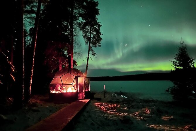 Glass Igloo Campfire Dinner under Northern Lights - The Evening Schedule: Pickup, Dinner in the Igloo, Then Frozen-Lake Snow Fun
