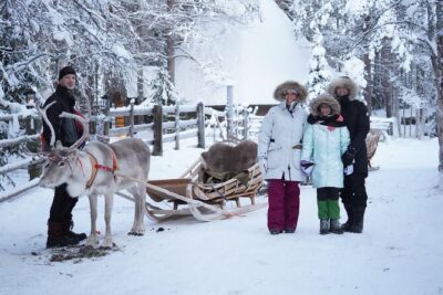 Half-Day Experience in Local reindeer farm in Lapland - The 2km Sleigh Ride Through the Snowy Forest