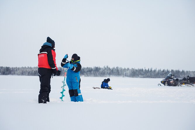 Ice Fishing and Snowmobile Safari Combo in Lapland - Campfire BBQ in the Arctic: Sausages, Hot Drinks, and Fish Talk