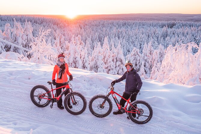 Private Electric Fat Bike Winter Tour in Rovaniemi - Lumberjack’s Candle Bridge photos, then straight into the ride