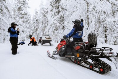 Rovaniemi: Family Snowmobile Safari with Campfire and Snacks - Pickup in Rovaniemi: choose the meeting point that minimizes stress