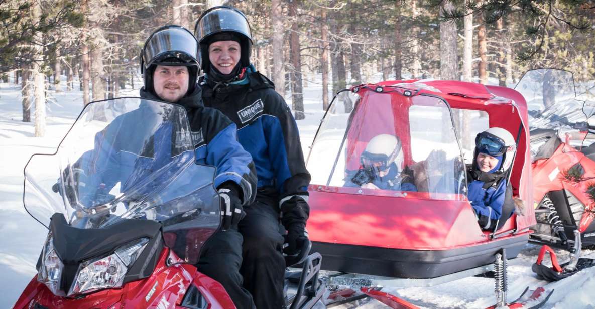 Rovaniemi: Family Snowmobile Safari with Campfire and Snacks - The forest ride outside Rovaniemi: scenic stops without the long wait
