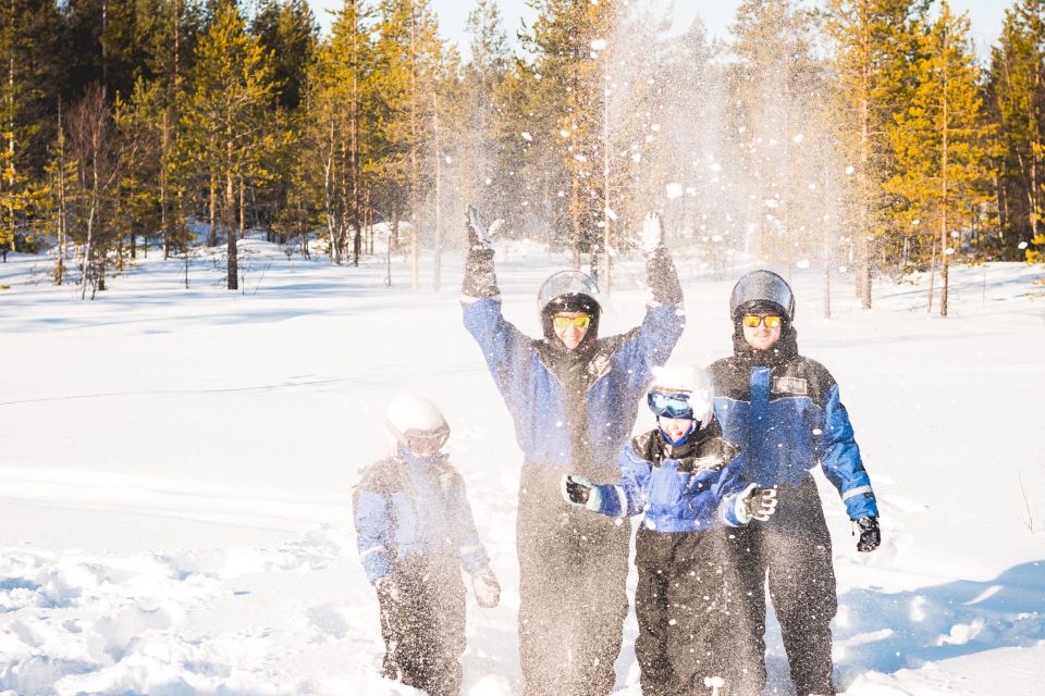 Rovaniemi: Family Snowmobile Safari with Campfire and Snacks - Adult snowmobiles: how the driver rules shape the experience