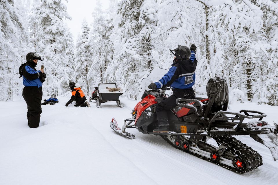 Rovaniemi: Family Snowmobile Safari with Campfire and Snacks - Pickup in Rovaniemi: choose the meeting point that minimizes stress