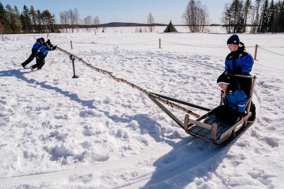 Rovaniemi: Full-Day Snow and Fun Activities - The snow activities: snowshoeing, skiing, toboggans, and kid-friendly extras