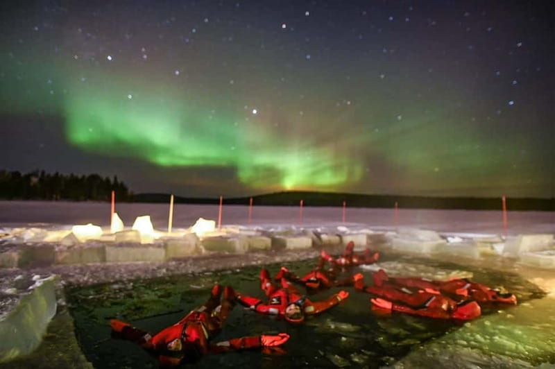 Rovaniemi: Ice Floating in Forest Lake with Aurora Borealis - Key things to know