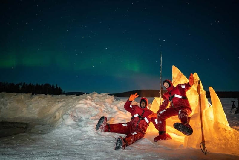 Rovaniemi: Ice Floating in Forest Lake with Aurora Borealis - The 2.5-hour flow: from Rovaniemi pickup to your frozen-lake float