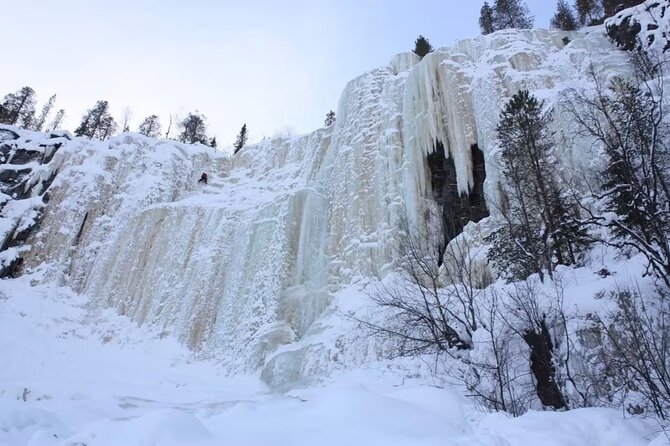 Rovaniemi: Korouoma Canyon & Frozen Waterfalls Tour with BBQ - Rovaniemi Pickup and the 105 km Journey to the Park