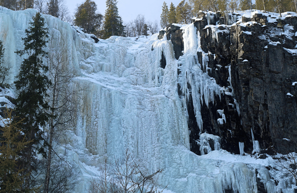 Rovaniemi: Korouoma Frozen Waterfalls Hike & Hot BBQ Lunch - The 4-Hour Guided Hike: Winter Boots, Slippery Steps, and Frozen Waterfalls