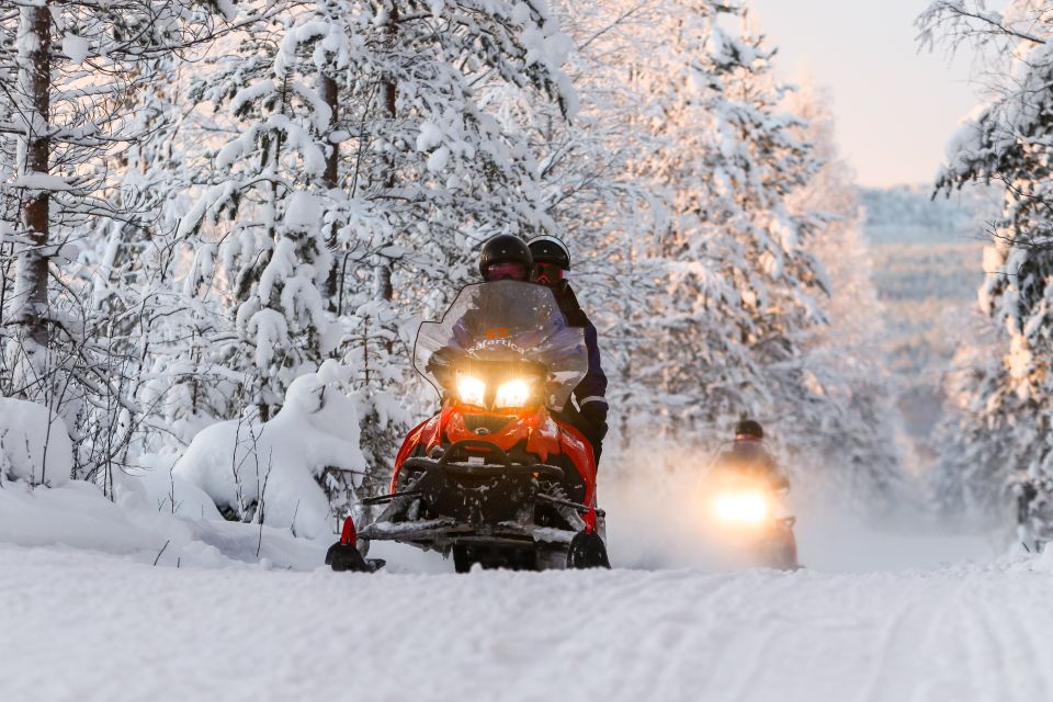 Rovaniemi: Santa’s Village & Snowmobiling to Reindeer Farm - Snowmobiling from Rovaniemi: two-per-bike fun with real instruction