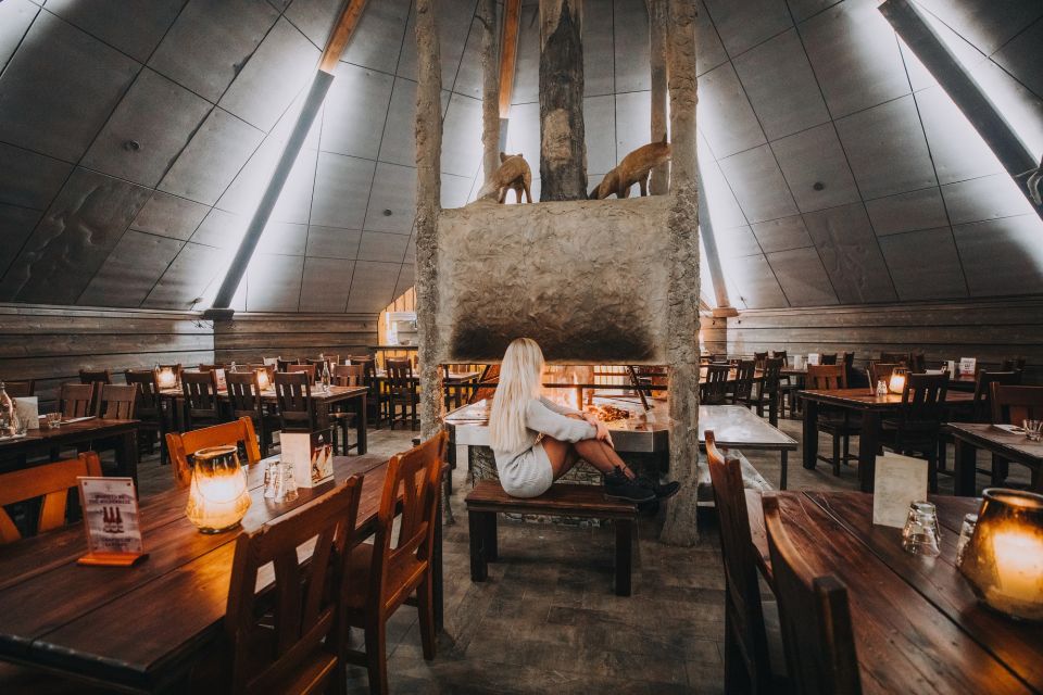 Rovaniemi: Snow Hotel Tour with Food by the Fire - Inside the Ice Bar and Ice Restaurant: the fun details that matter
