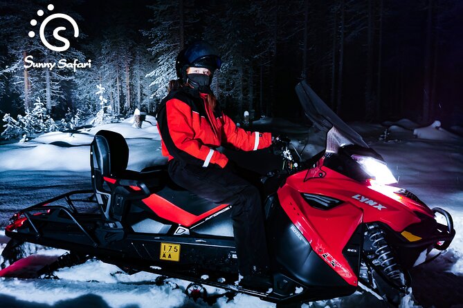 Searching Aurora with Snowmobile - Safety briefing and snowmobile driving: fun, but follow the rules