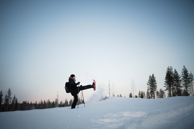 Wilderness snowshoe adventure - Campfire Break in a Wooden Shelter: Snacks, Hot Drinks, and Warm Hands